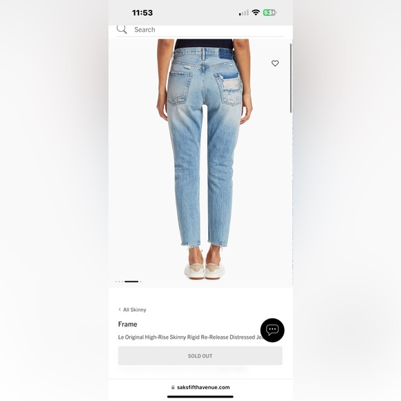 FRAME le original skinny 💯 cotton  EUC wore maybe 2 times! - Picture 2 of 8